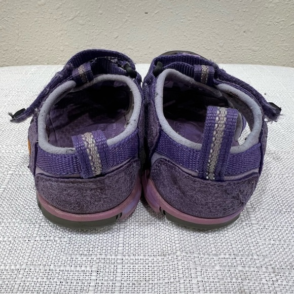 Keen Kids CNX Waterproof Sandals Size 9 Toddler Violet Purple Sparkly Gray - Picture 5 of 9